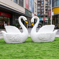C006 Banc Sculptural Flamant Rose en Résine Romantique, Fait Main, Imperméable, pour Jardin, Mariage, Hôtel, Café