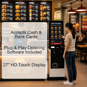 Máquina para Pedir Comida, Kiosco de Autoservicio con Pantalla Táctil de 27 Pulgadas y Escáner QR para Pagos, para Cadenas de Comida Rápida como McDonald's - Product Image 2