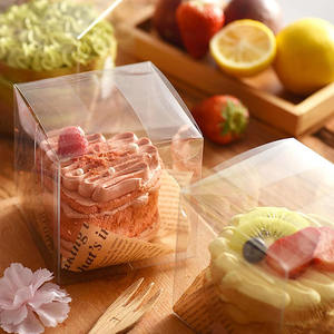 Faveur claire Cube <span class=keywords><strong>en</strong></span> plastique Transparent traiter les boîtes de ruban bonbons Goodie cadeau petite boîte d'emballage <span class=keywords><strong>en</strong></span> plastique de <span class=keywords><strong>bombe</strong></span> de cacao chaud individuel - Product Image 5