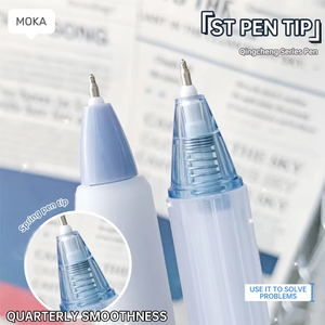 Set di <span class=keywords><strong>Penne</strong></span> Kawaii da 7 Pezzi con Logo Personalizzato, Inchiostro ad Asciugatura Rapida, Cancelleria Giapponese, Articoli Estetici per la Scuola, Penna a Sfera - Product Image 3