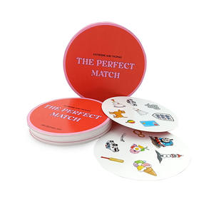 大人向けラウンドカードゲームカスタマイズされたパーソナライズされたデザイン家族向けエンターテインメント工場価格 - Product Image 1