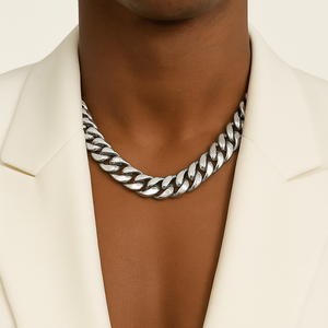 Collar de <span class=keywords><strong>rapero</strong></span> de cadena cubana acrílico chapado en oro para <span class=keywords><strong>hombre</strong></span> de alta calidad Chunky 80s-90s Hip Hop accesorio de <span class=keywords><strong>disfraz</strong></span> para ocasiones de regalo - Product Image 2