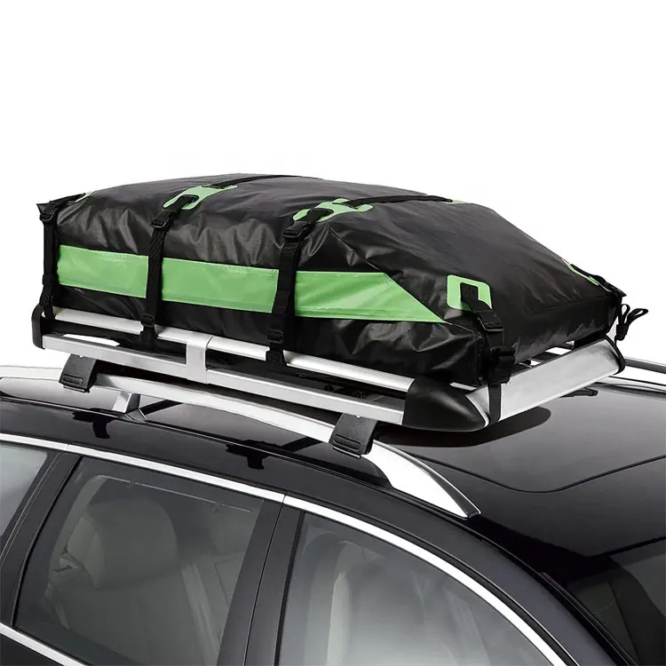 OEM ODM resistente PVC impermeable coche en la azotea bolsas de transporte de carga al aire libre viaje coche techo bolsa de almacenamiento de carga