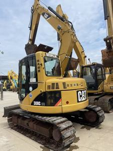 Mini-excavatrice Caterpillar 308C d'occasion, 8 tonnes, chenillée, du Japon, faible kilométrage, bon état, moteur, boîte de vitesses, pompe, et ensemble moteur pour rapport. - Product Image 4