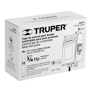 Caja de control BOX 1 para bomba de bala de 3/4 HP, TRUPER - Product Image 2