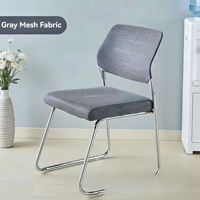Chaise de bureau empilable en cuir PU noir de haute qualité, directement de l'usine chinoise, idéale pour le bureau à domicile