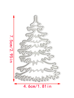 Fustelle in Metallo AAGU a Forma di Albero di Natale in Acciaio al Carbonio, Modelli per Scrapbooking e Creazione di Biglietti
