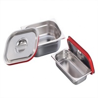 Conteneur GN en acier inoxydable conforme à la norme NSF, fournitures pour hôtels et restaurants, conteneur alimentaire, équipement de restauration et de service, bac GN