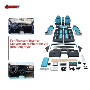 ชุดแปลงภายในหนังแท้สำหรับ Rolls Royce Phantom รุ่นที่ 8 แบบติดตั้งใหม่สำหรับแผงคอนโซลหน้ารถ แผงประตู และแผงคอนโซลกลาง - Product Image 1
