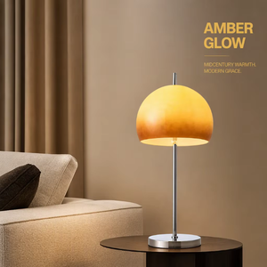 Lampe sur pied LED créative nordique en verre, style champignon orange, pour salon et décoration intérieure – Offre Spéciale - Product Image 4
