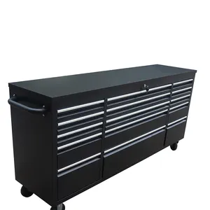 15 Drawers Workbench 72 Inch Workshop Roller Tool Box and Home Garage Tool Trolley