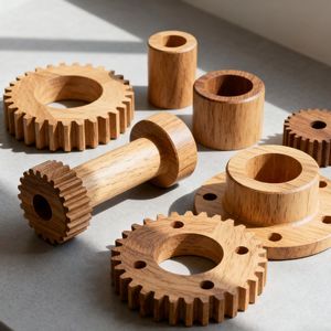 Custom CNC Machining Service for Walnut Beech Wood Crafts 5 Axis Milling <strong>Rapid</strong> <strong>Prototyping</strong> Stainless Steel 3D - Product Image 4