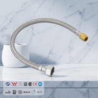 Tuyau flexible métallique tressé en acier inoxydable résistant aux hautes pressions et aux hautes températures pour usage moderne en salle de bain