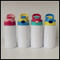 Vaso Térmico Infantil Sublimable, Portátil, con Tubo de Succión, Diseño Atractivo, Cuerpo Recto de PE, para Deportes