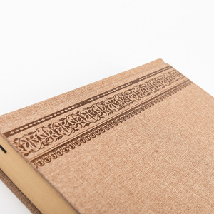 Premium <strong>A4</strong> <strong>Planner</strong> Linen Hardcover Sewing Bound Paper &amp; Fabric Cover Notebook Set with Gold Foil Stamping and Elastic Band - Product Image 4