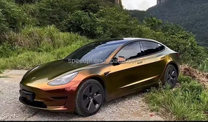 <span class=keywords><strong>Film</strong></span> de vinyle d'emballage brillant pour animaux de compagnie caméléon lueur rose rouge à couleur changeante - Product Image 3