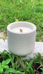 Candela profumata in cemento Petrichor con oli essenziali alla cannella, decorazione industriale per la casa, camera da letto, idea regalo - Product Image 2