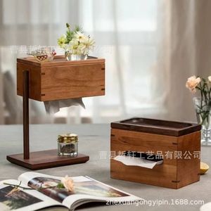 Solid Wood Tissue Box 2L Free <b>Standing</b> <b>Desktop</b> Storage Cover For Home Hotel Use - Product Image 1