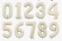 Ballons en feuille d'aluminium dorés et argentés de 32 pouces, emballés individuellement, chiffres 0-9, pour fête d'anniversaire, DAMAI