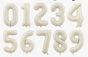 Globos de Número Dorados y Plateados de 32 Pulgadas, Empaquetados Individualmente, de 0 a 9, Globos de Mylar para Fiestas de Cumpleaños, DAMAI - Product Image 3