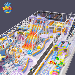 Aire de jeux intérieure douce sur le thème Morandi pour enfants Diapositives de parc de jeux pour enfants Équipements de jeu Mousse pour clubs Jouer cafés - Product Image 1