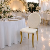 Chaise de salle à manger en velours et acier inoxydable, design unique, pour hôtel de luxe à Dubaï, restaurant, mariage, banquet, maison, salon