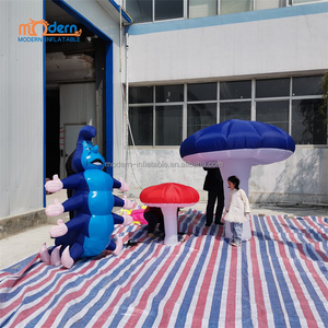 Chenille géante bleue gonflable pour la fête d'<span class=keywords><strong>Alice</strong></span> <span class=keywords><strong>au</strong></span> <span class=keywords><strong>pays</strong></span> <span class=keywords><strong>des</strong></span> <span class=keywords><strong>merveilles</strong></span>, <span class=keywords><strong>personnage</strong></span> de dessin animé gonflable - Product Image 5