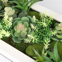 Rangka Tanaman Gantung Bunga Buatan dengan Plastik Ramah Lingkungan 3D Dekorasi Dinding Foto Indoor/Outdoor