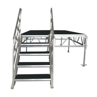 Système de treillis DJ portable pliable avec support de podium carré certifié TUV pour les événements en plein air, les concerts et les pistes de danse