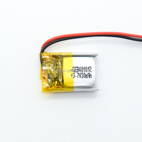 Batterie Lipo de taille Mini de haute qualité 401012 3.7V 30mAh batterie au Lithium polymère de poche Rechargeable pour casque