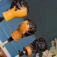 Perruque en cheveux humains 100% Chioma pour boucles pixie, vente flash, 13x4 pour dentelle frontale, noir naturel, longueur étirée 10 pour les personnes noires