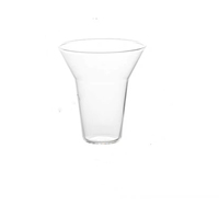 Tasse à glace en verre personnalisée de haute qualité pour jus de Dessert, vin, tasses à café en verre, vente en gros