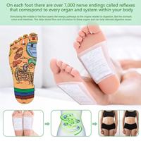 Patchs détoxifiants pour les pieds extra-forts chinois en non-tissé, à base d'extraits naturels de plantes, pour un nettoyage et une revitalisation nocturnes des pieds fatigués