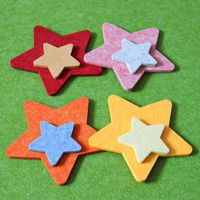 Formes découpées en feutre coloré, appliques en feutre non tissé pour l'artisanat de la maternelle, la décoration murale de la maison, accessoires de couture pour vêtements