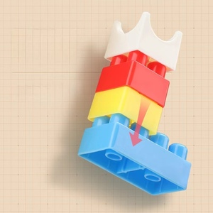 186 Uds. Bloques grandes clásicos STEM juego de ladrillos de juguete 1:6 modelo embudo de juguete tobogán laberinto bolas montaje niños Juego de bloques de construcción mármol - Product Image 4