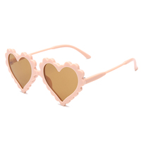 Lunettes de soleil pour enfants en forme de cœur, modèle 2021, personnalisables, protection UV, dessins animés, pour garçons et filles, CS 83112