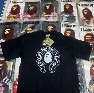 เสื้อยืดคอกลมแขนสั้นทรงปกติสำหรับผู้ชาย พิมพ์ลายการ์ตูนลิงอย่างเป็นทางการ น้ำหนัก 280 กรัม ผ้าฝ้ายถัก 100% เป็นมิตรกับสิ่งแวดล้อม ป้องกันการยับ - Product Image 1