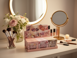 Palette di ombretti Sanye, 12 colori, opachi e brillanti, trucco per occhi, kit cosmetico di bellezza - Product Image 2