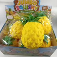 Balle anti-stress géante en forme d'ananas, jouet sensoriel à presser pour la relaxation, cadeau de fête, accessoire de bureau à remontée lente pour le soulagement du stress