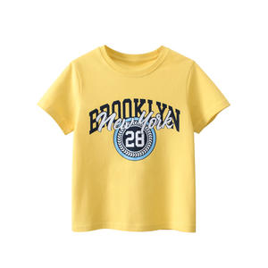 T-shirt à manches courtes en coton pour garçons adolescents, vêtements d'été pour enfants, haut à manches mi-longues pour enfants, à la mode, beau T-shirt pour garçons - Product Image 3