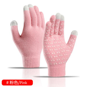 Mitaines en tricot chaudes, style <span class=keywords><strong>homme</strong></span>, mitaines tactiles pour l'extérieur avec épaississement - Product Image 2