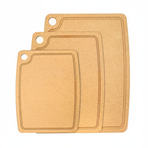 Tabla de cortar cuadrada de fibra de madera Natural antideslizante ecológica Culiex apta para lavavajillas para uso en la cocina-Picar frutas y carne - Product Image 1