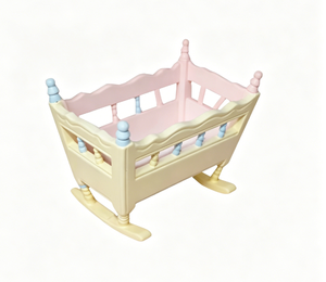 <span class=keywords><strong>Casa</strong></span> delle bambole in scala 1:12 mobili Mini Nursery lettino in legno culla accessori <span class=keywords><strong>casa</strong></span> delle bambole in miniatura - Product Image 2