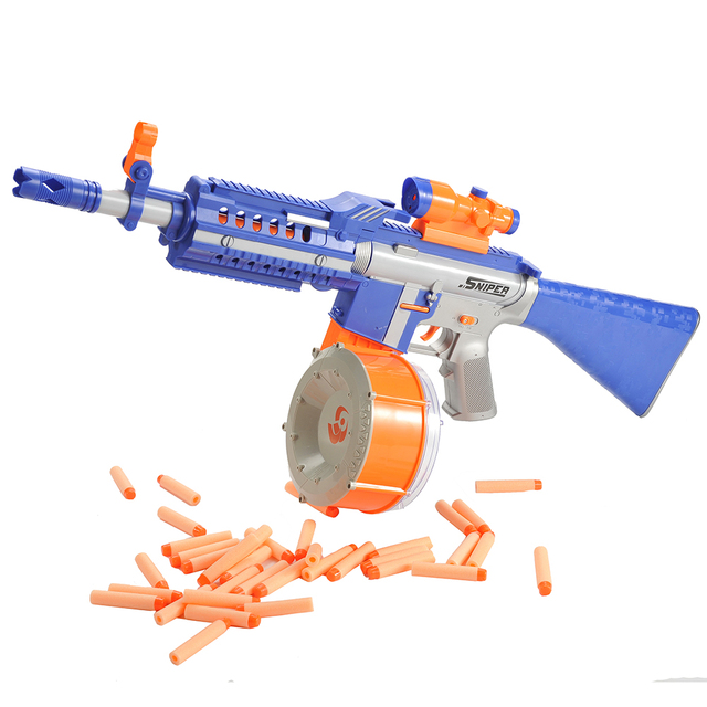 B/O Soft Bullet Gun Blaze Storm Shooting Game Soft Foam Blaster Toy Gun with Infrared