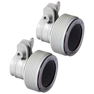 Raccords à sertir de <span class=keywords><strong>type</strong></span> <span class=keywords><strong>B</strong></span> 29061E - Adaptateur convertisseur pour grands systèmes de filtration - Paire d'accessoires de piscine gris - Product Image 1