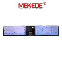 Écran double Android MEKEDE avec cluster numérique, double écran, processeur QUALCOMM 668, compteur de vitesse Navi pour AUDI Q7, double écran 12,3 pouces