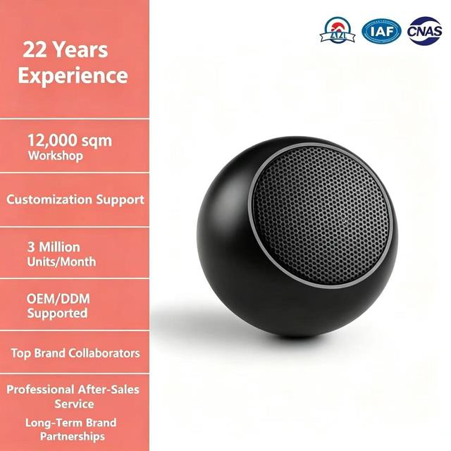 Portable Mini Metal  Speaker, Outdoor Small Subwoofer Heavy Bass Speaker