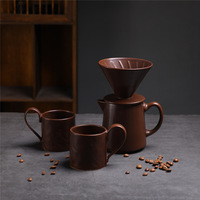 Outils de barista de luxe, cafetière à verser en céramique, filtre à café, tasse à café arabe, théières