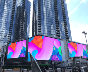 จอแสดงผล LED สีเต็มรูปแบบ ความสว่างสูง 6500cd กันน้ำระดับ IP65 ขนาด 960x960 มม. ตู้อะลูมิเนียม สำหรับโฆษณาเชิงพาณิชย์กลางแจ้ง - Product Image 2