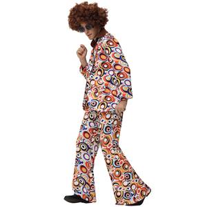 Nuevo Conjunto de Ropa Hippie de los 70, Disfraz Retro para Halloween, Vestido con Estampado Hip Hop para Parejas - Product Image 2